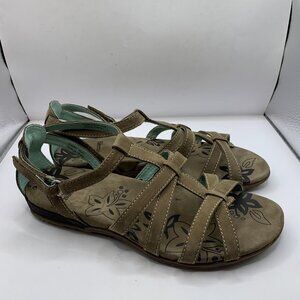 Sierra west slingback sandals size 8 acacia taupe E8